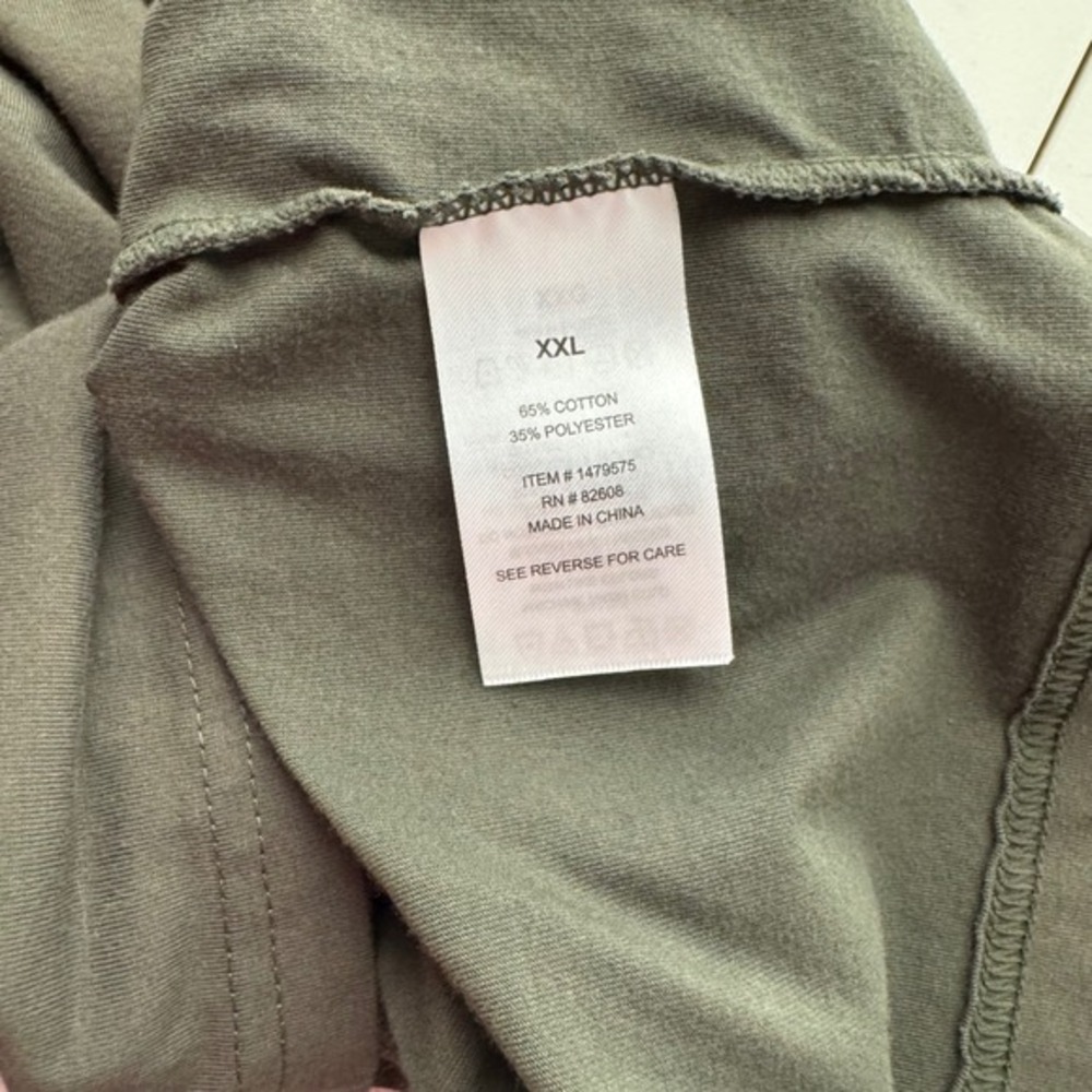 Rugged Elements Mens XXL Olive Green Pocket Tee Durable Utility‎ Raglan T-Shirt - Picture 8 of 8